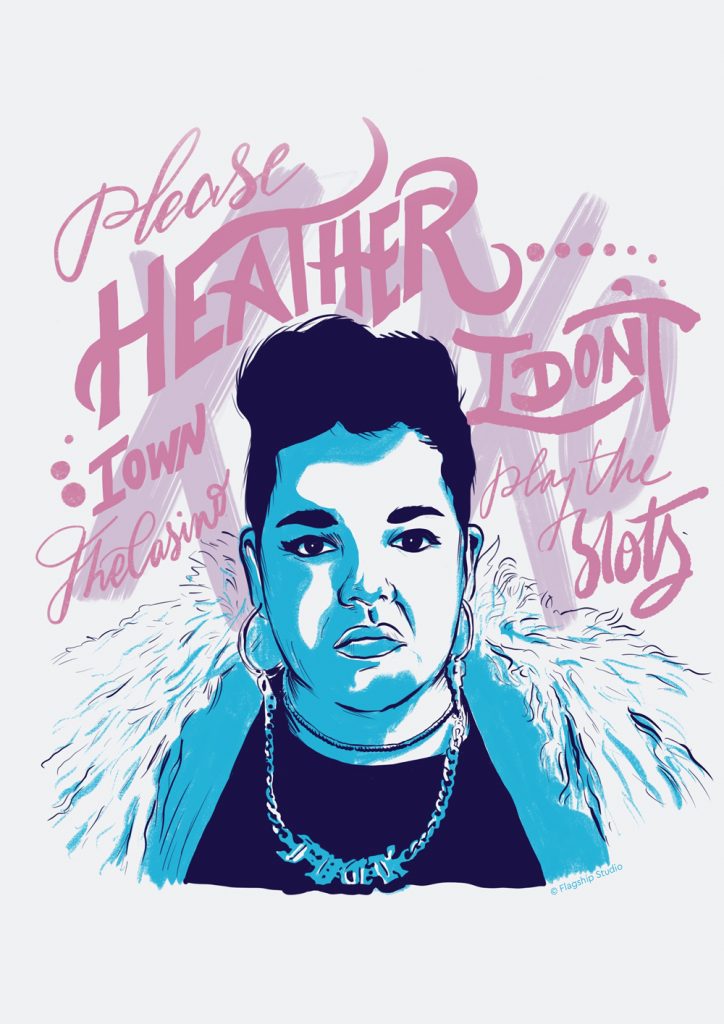Illustration artwork of Heathers Tv Show